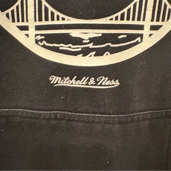 Mitchell & Ness The City Golden State Warriors Hoodie Black Mens Medium - Picture 4 of 6